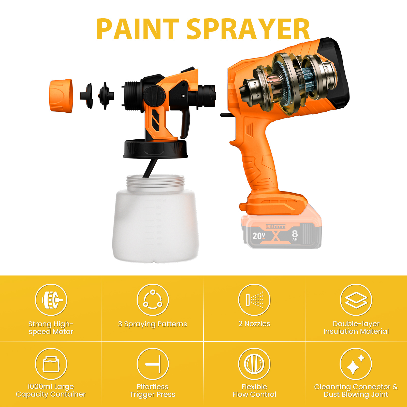 Pistolet de pulvérisation élec - Power Tools For Windows avis et prix